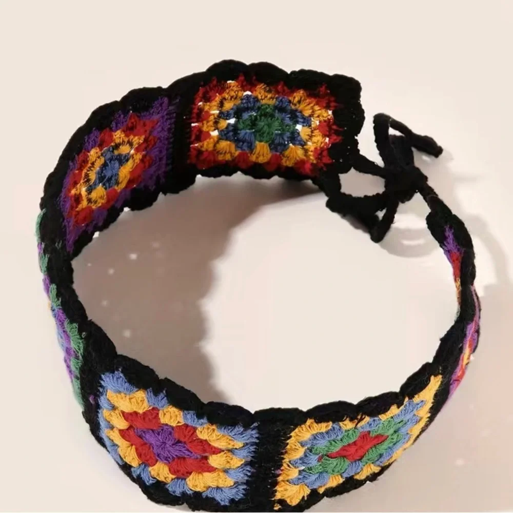 NIB Multicolored Crocheted Headband
